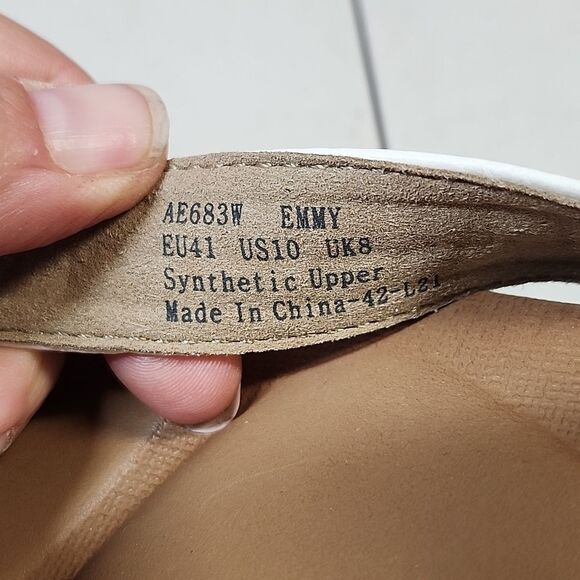 Aetrex Emmy Women's Size 42 11 White Braided Thong Sandal - New - Picture 6 of 9